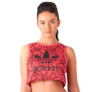 adidas Originals X Pharrell Williams Dear Baes Floral Crop Tank